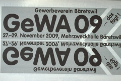 Flyer für die GeWA 09, Gewerbeausstellung 27.-29.Nov.2009