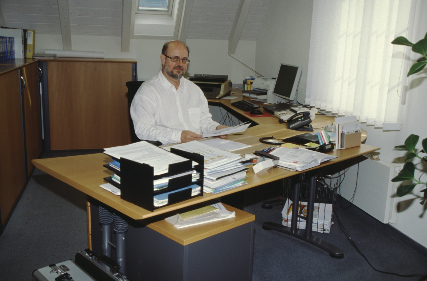 GdeSchreiber Felix Wanner in seinem Büro
