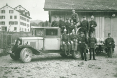 Feuerwehr mit Auto, Jakob Heusser, Reinhold Walder
