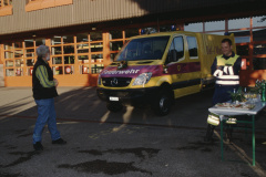 Feuerwehrverein, Übergabe des neuen Oelwehrfahrzeuges, GdeRat Fredi Spörri