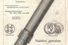 Wasserversorgung Kleinbäretswil, Rohrkatalog Mannesmannrohre