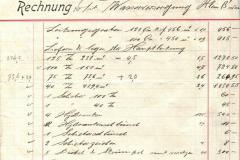 Wasserversorgung Kleinbäretswil, Fa. Cerliani, Rechnung