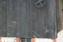 Wasserversorgung Kleinbäretswil, Kraftwasser, Aussenrad für Holzfräse