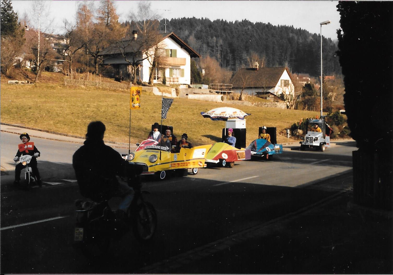 Fasnacht 1989 Autorennen