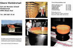 Käserei Kleinbäretswil, der neue Werbeflyer