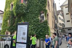 500 J. Täufer. Event Trail 9, Froschaugasse. Druck der Bibel von 1536.