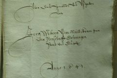 Rechnung Jerg Wäbers Haab und Gutt,1641, No 2
