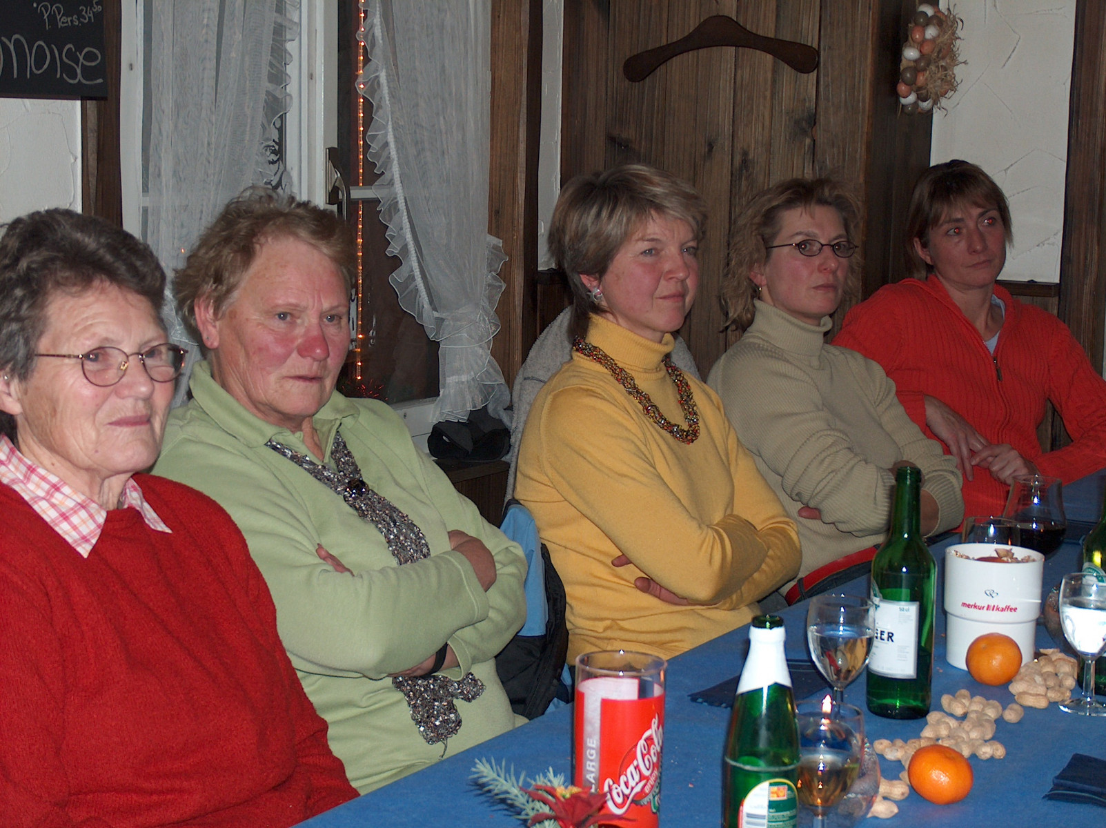 Chlausabend FR 2005, Rösli Linder, Gertrud Reiss, Annelies Nägeli, Gabriela Lüthi, Evelin Mazzone