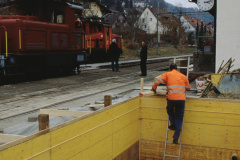 Dampfbahn Verein, Baugrube für Stellwerk