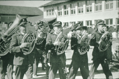 Schulhauseinweihung Dorf 1952, Musikverein auf dem Schulhausplatz