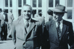 Schulhauseinweihung Dorf 1952, Samuel Bohli + Albert Egli, Schönau Schulhauseinweihung Dorf 1952, Samuel Bohli + Albert Egli, Schönau
