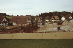 Blick vom alten Sek.Schulhs. auf die Baustelle