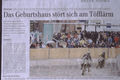 Zeitungsartikel ZO betr. Lärm + Geburtshaus GV 11 Zeitungsartikel ZO betr. Lärm + Geburtshaus GV 11
