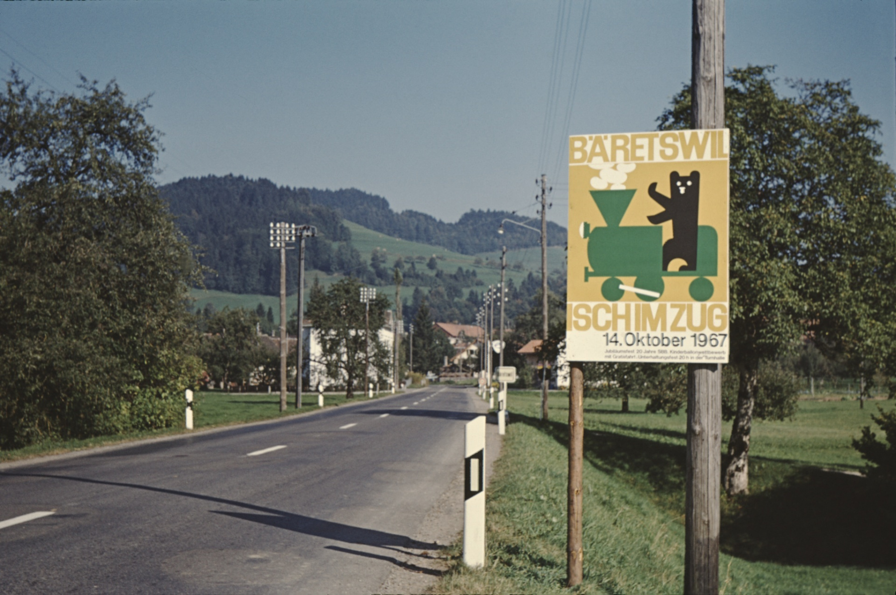 Bahnfest 1967, organisiert durch Fred Heer, 20 Jahre SBB (1947 wurde die Strecke Hinwil-Bäretswil-Bauma elektrifiziert und ging an die SBB über)