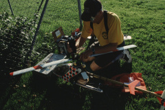Bruno Jegge und sein Heli