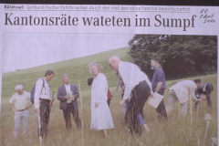 Kantonsratsräte wateten im Sumpf