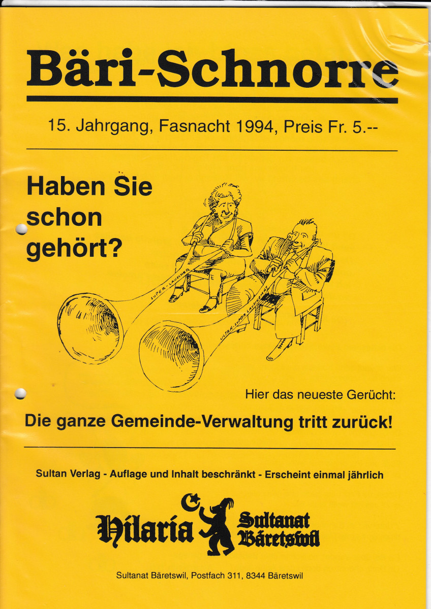 Fasnacht 1994, Bäri-Schnorre