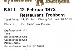 Hilaria-Maskenball 1972