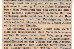 Fasnacht 1975, Zeitungsbericht