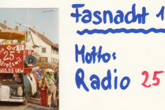 Fasnacht 1980, Motto: Radio 25