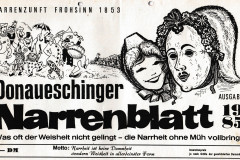 Narrenblatt Donaueschingen