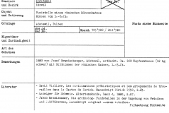 Fundstelle eines römischen Münzschatzes, Münzen vom 1.-3.Jh., Pulten