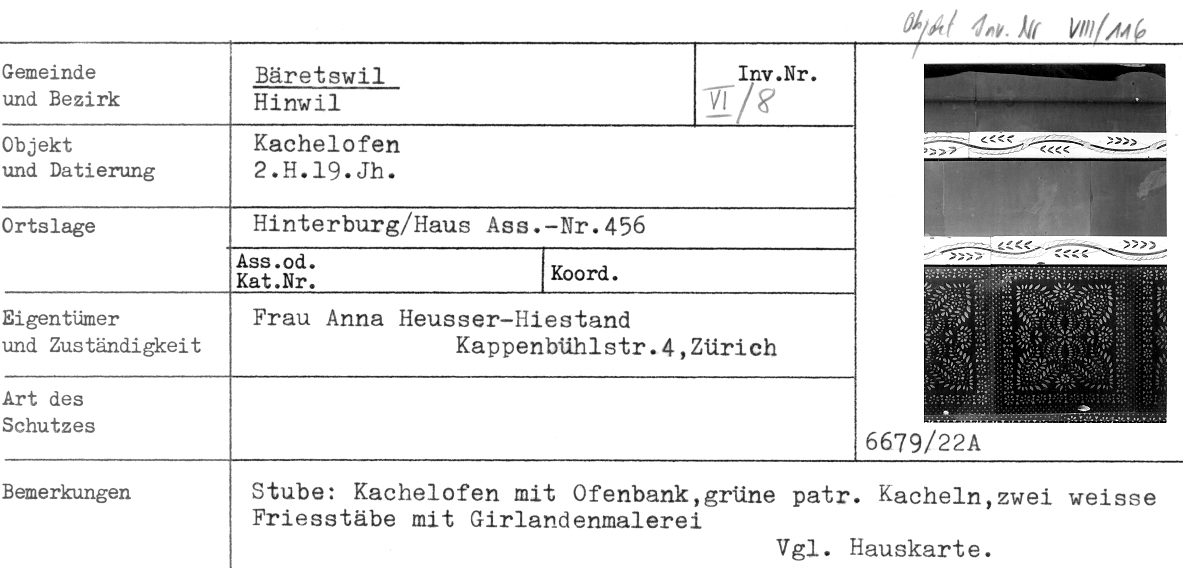 Kachelofen, 2.H.19.Jh., Hinterburg