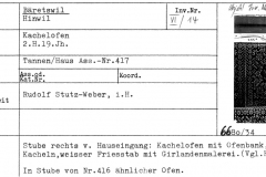 Kachelofen, 2.H.19.Jh, Tannen