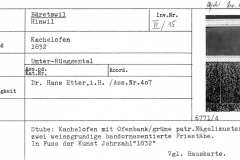 Kachelofen, 1832, Unter-Rüeggental