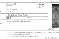 Kachelofen, 1916, Ghöch