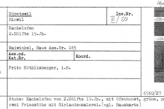 Kachelofen, 2. Hälfte 19.Jh., Maiwinkel