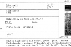 Kachelofen, 1788, Maiwinkel