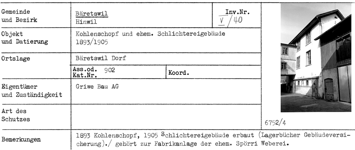 Kohlenschopf und ehem. Schlichtereigebäude, 1893/1905, Dorf