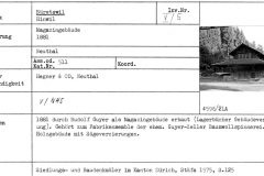 Magazingebäude, 1881, Neuthal