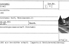 Sennhütte, 1885, Dorf, Wetzikerstr.15