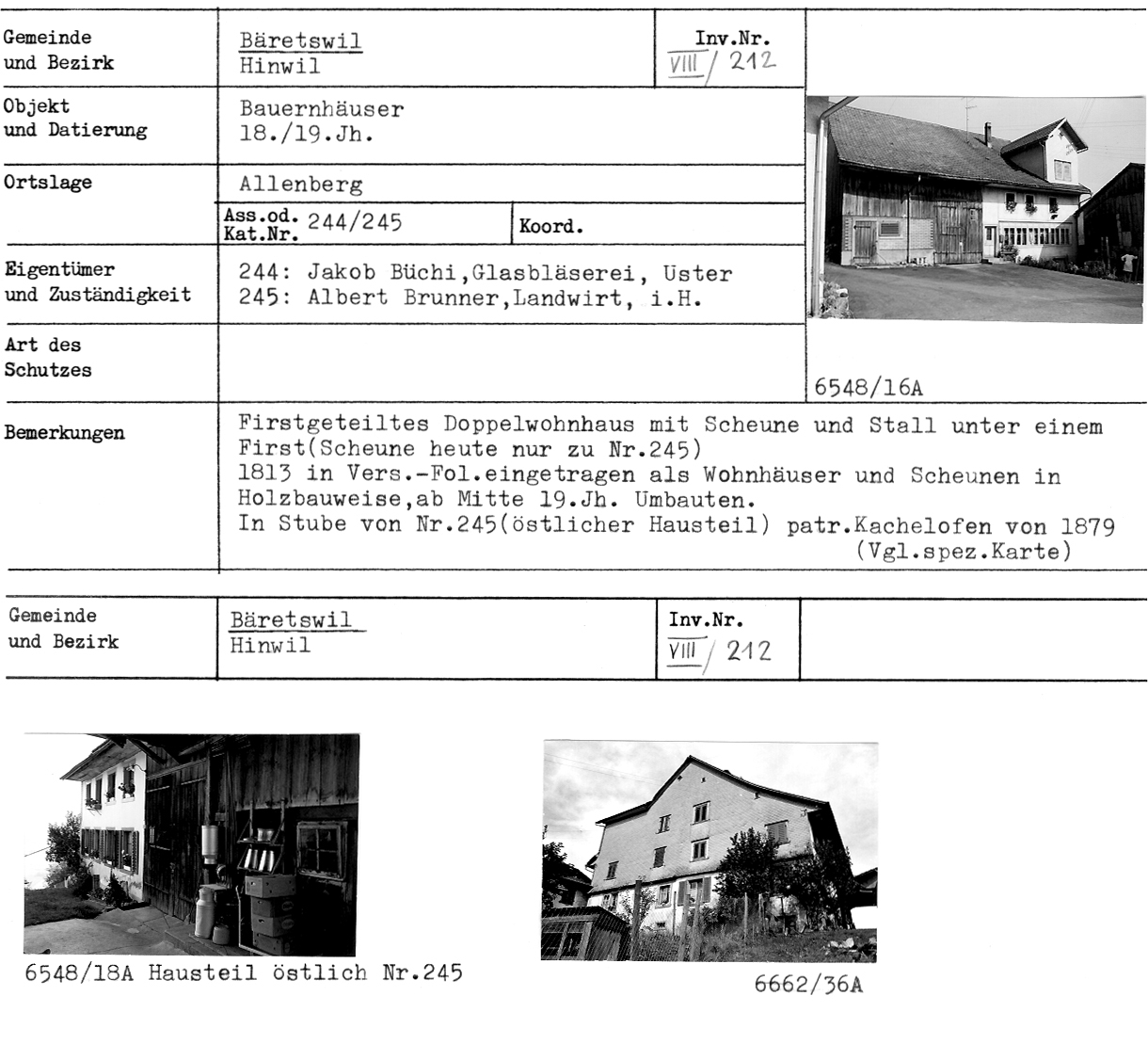 Bauernhäuser, 18./19. Jahrhundert, Allenberg