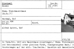ehem. Kleinbauernhaus, 18. Jahrhundert, Hof, Neuthal