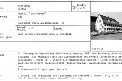 Gasthof «Zum Ochsen», 1827, Adetswilerstrasse 16