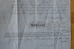 Rechnung Ulrich Hürlimann, Allenberg, 1868 Rechnung Ulrich Hürlimann, Allenberg, 1868