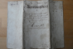 Ausrichtungsbrief des Jacob Hürlimanns auf dem Allenberg 1817