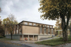 Siegerprojekt für Turnhallen-Neubau Adetswil.