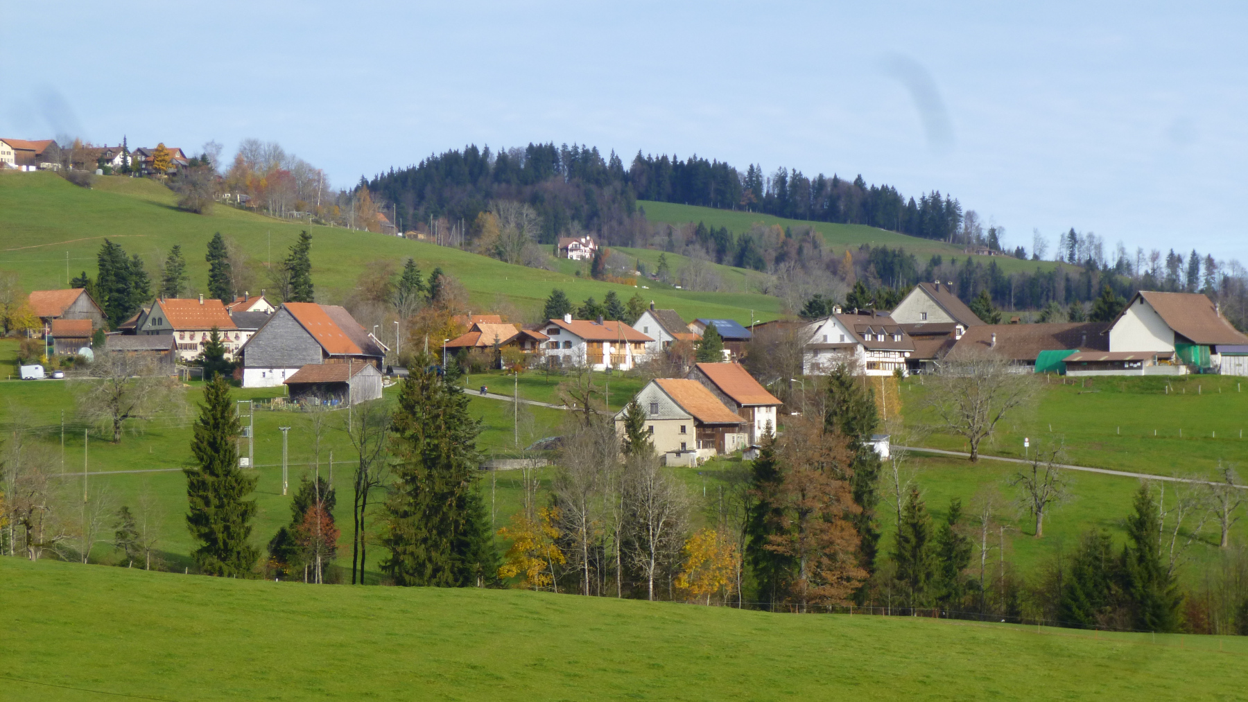 Chlibäretswil, Dorf und Häuser