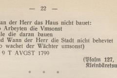 Chlibäretswil, Hausspruch an einem Haus in Kleinbäretswi
