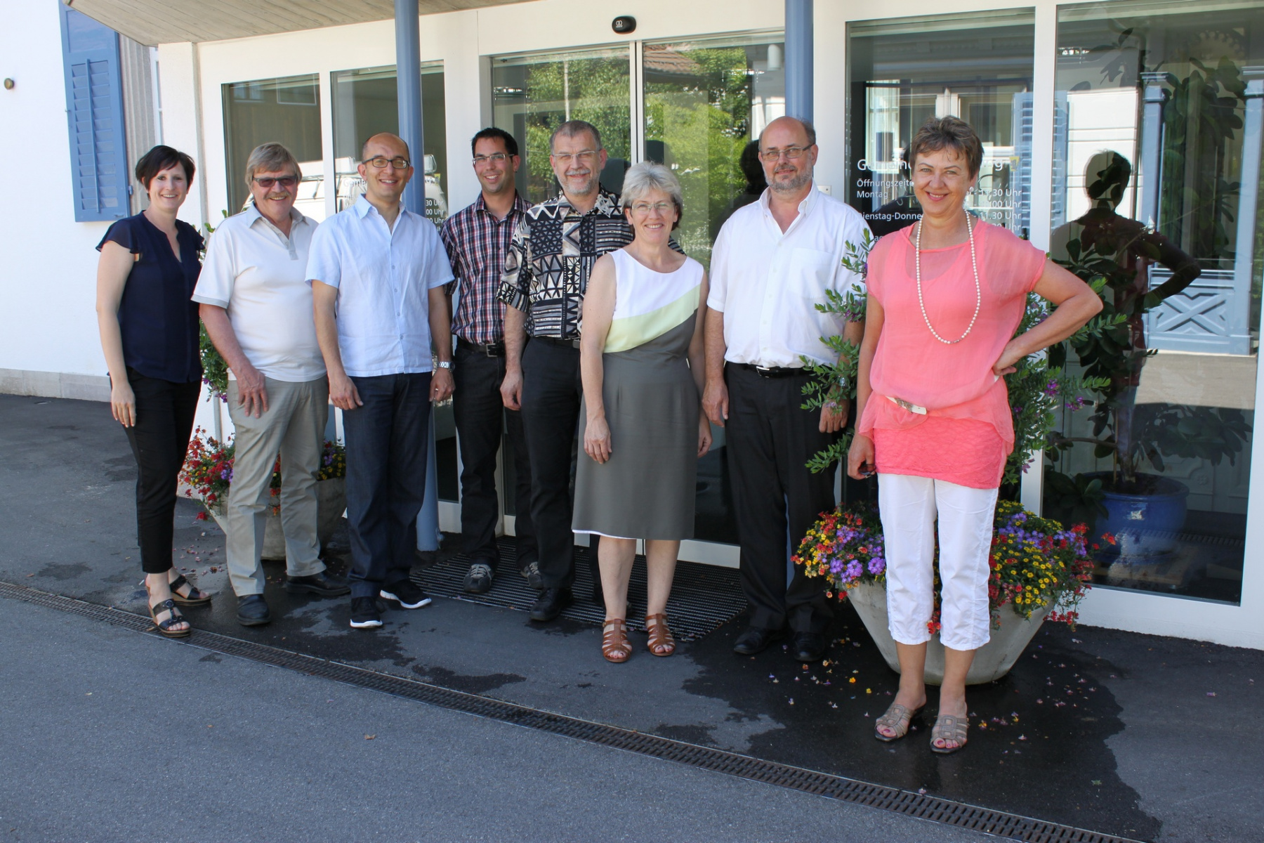 Gemeinderat 2014, B.Schoch, F.König, T.Megliola (Präsi), M.Korrodi, Th.Meier, L.Dietrich, F.Wanner,  E.Marzorati