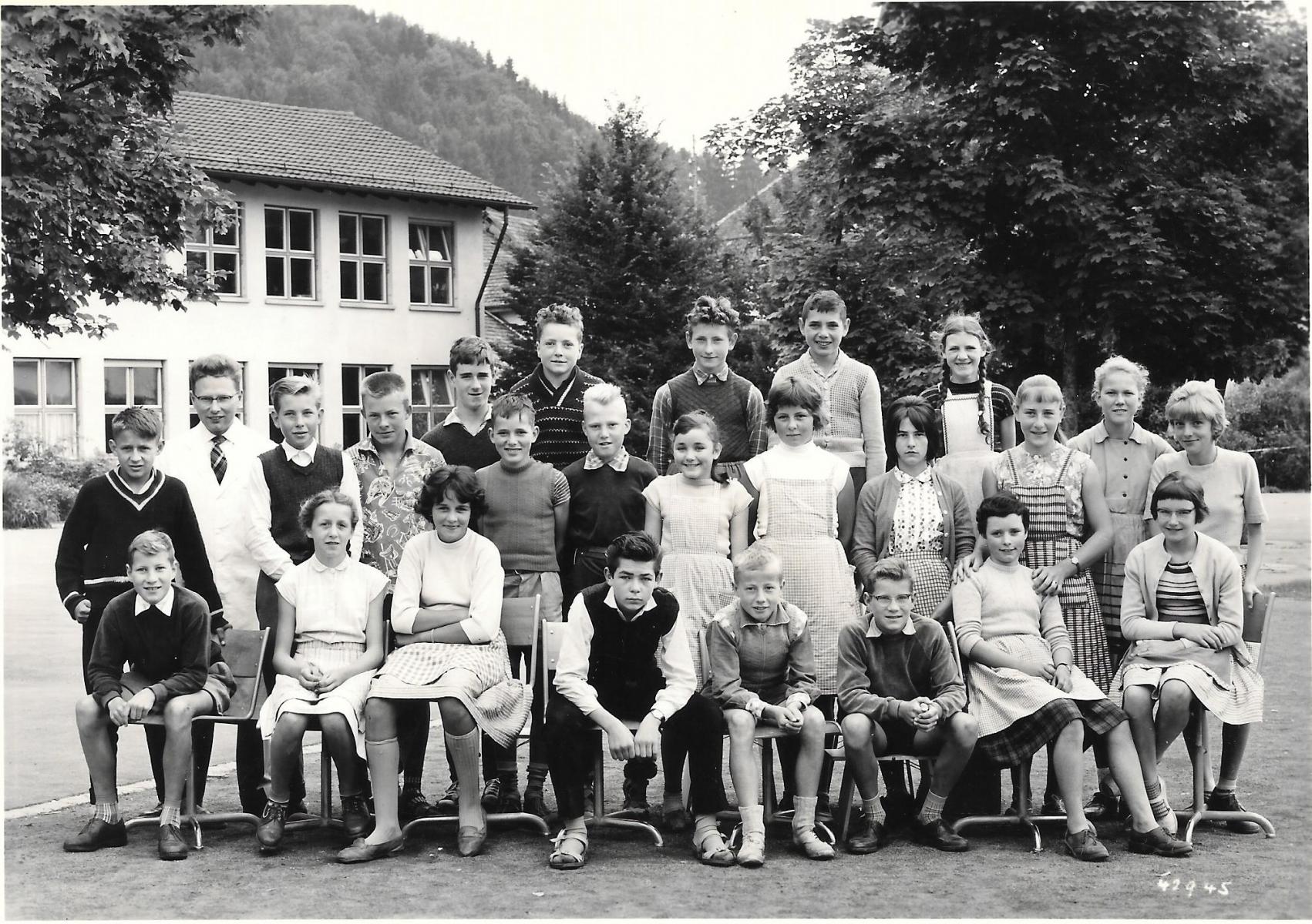 Schuljahr 1960/61, 1./2. Sekundarklasse