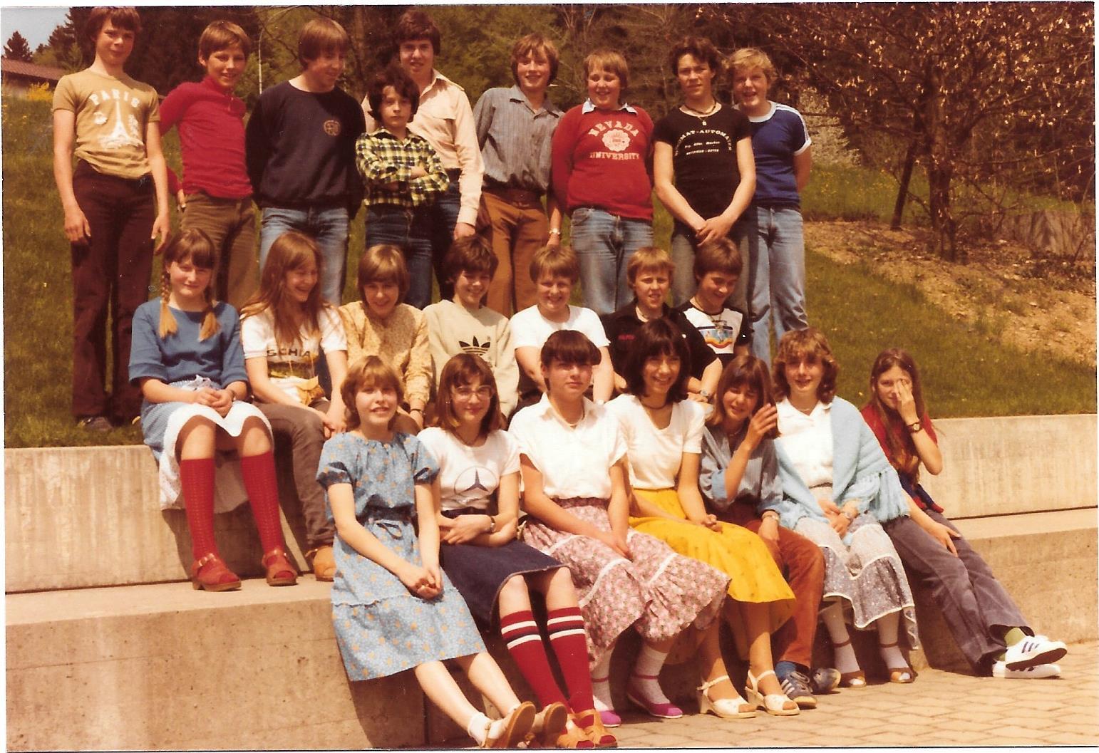 Schuljahr 1980/81, 1. Sekundarklasse