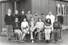 Schuljahr 1970/71, 3. Sekundarklasse, 1970 (Vor der Baracke)