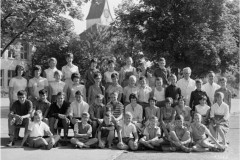 Klassenfoto Sekundarschule, H. Altwegg, D. von Planta, 1964