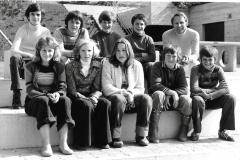Klassenfoto 1976/77. 1./2. Sek, s/w, J. Albrecht