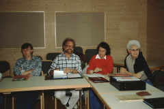 Seminar Oberstufe Wildhaus, 2. Tag Nachmittag Bruno, Theo, Anita, Esther
